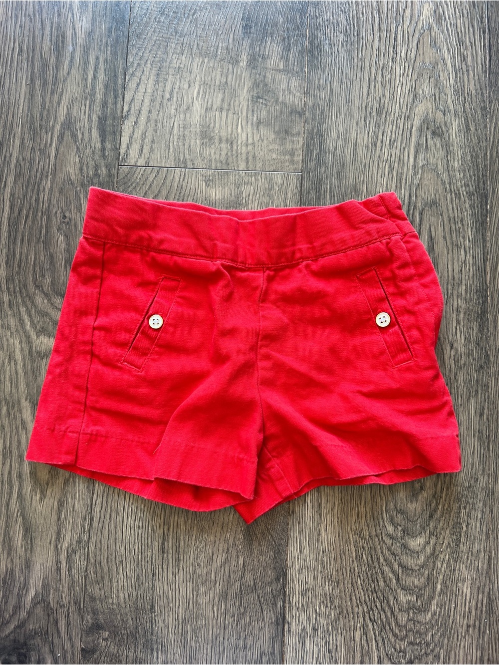Janie and Jack Bright Red High-Waist Casual Shorts - Size 6